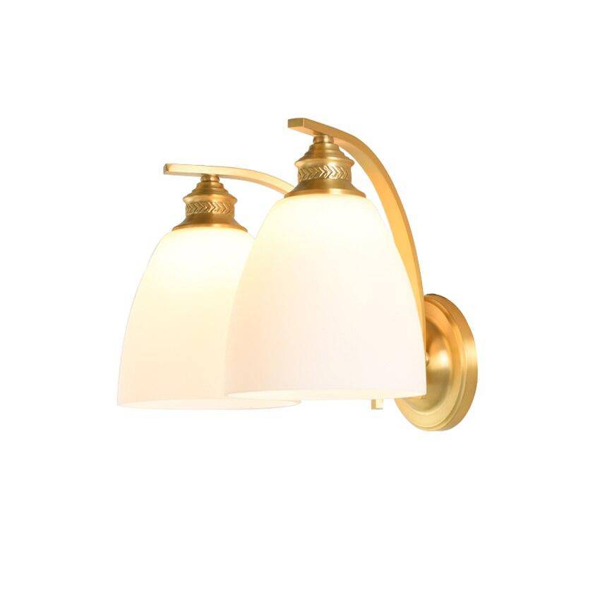Applique murale LED dorée Herity