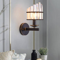 Applique murale LED dorée vintage