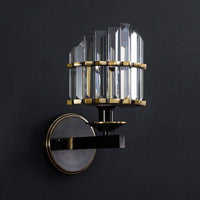 Applique murale LED dorée vintage