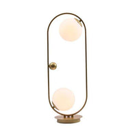 Lampe de chevet design Loft avec LED et anneau métallique