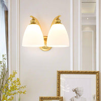 Applique murale LED dorée Herity