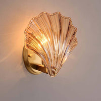 Applique murale vintage LED "Coquillage Glass"