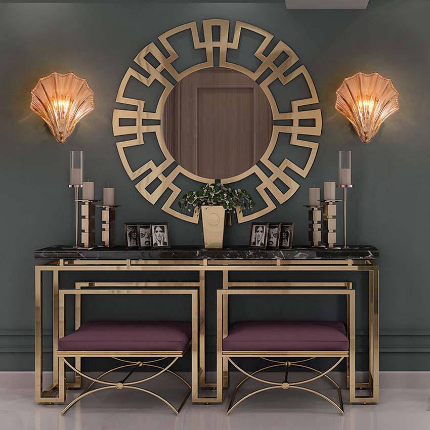 Applique murale vintage LED "Coquillage Glass"
