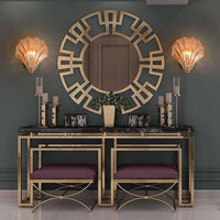 Applique murale vintage LED "Coquillage Glass"