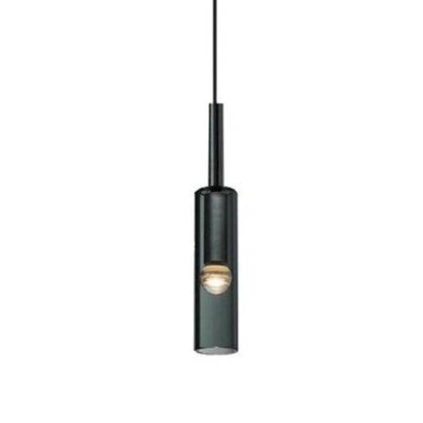 Suspension à LED cylindrique en verre cristal FlyLux.