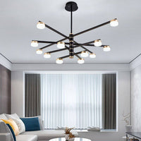 Lustre Luxe avec Bras LED Dorés