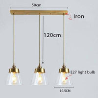 Suspension design LED dorée et abat-jour en verre - Luxe illuminé