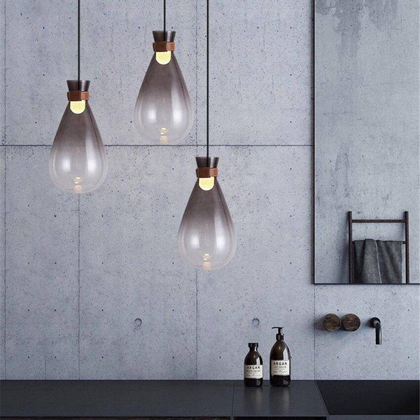 Suspension "Goutte de Verre Fumé" Sitting
