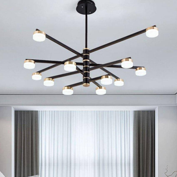 Lustre Luxe avec Bras LED Dorés