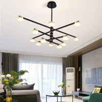 Lustre Luxe avec Bras LED Dorés