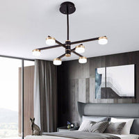 Lustre Luxe avec Bras LED Dorés
