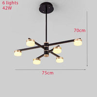 Lustre Luxe avec Bras LED Dorés