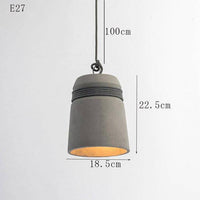 Suspension Rétro Concret & Cordage
