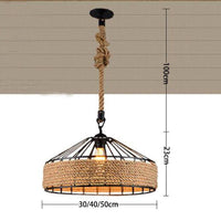 Suspension rustique Rope & Metal