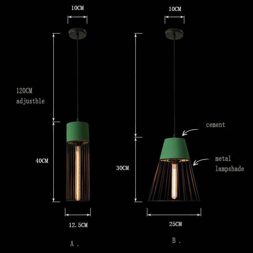 Suspension LED Rétro Café en Métal Style Cage