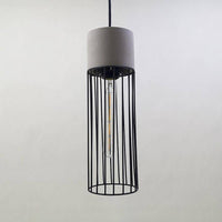 Suspension LED Rétro Café en Métal Style Cage