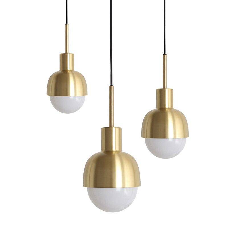 Suspension demi boule doré - Style nordique