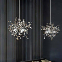 Lustre Urban Leaf Chromé