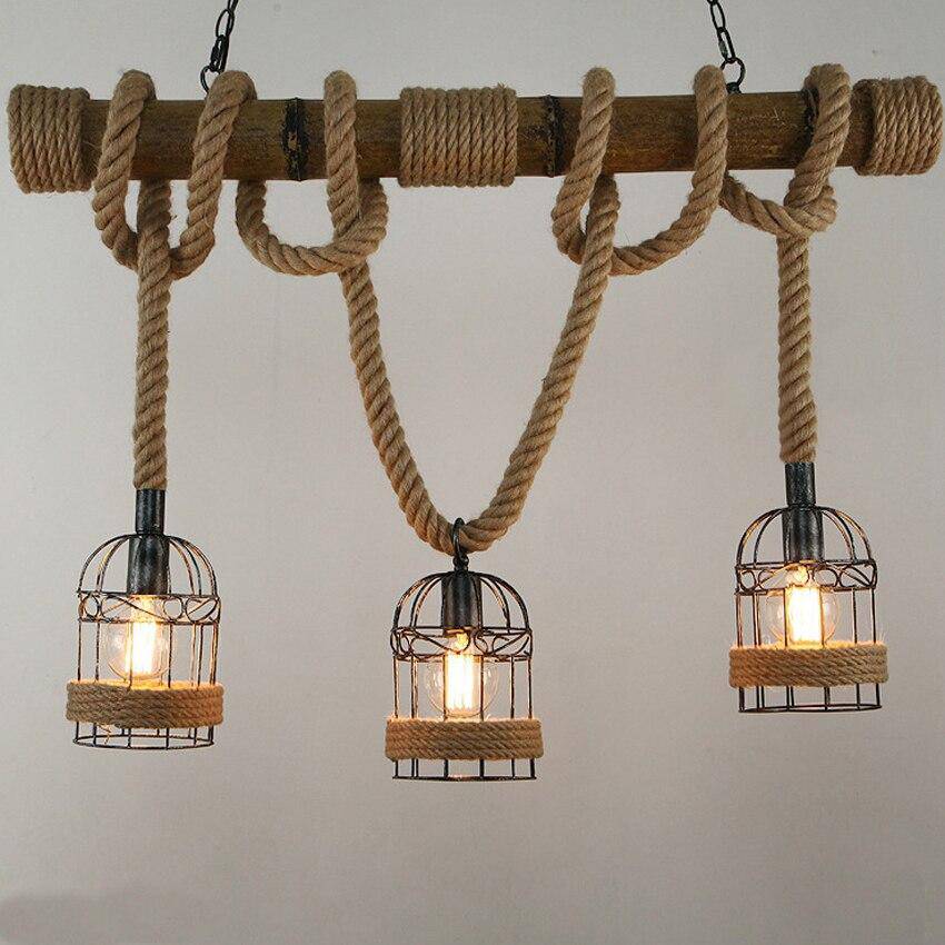 Luminaire Rustic Wood & Metal LED Suspension