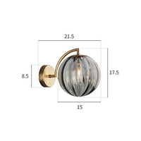 Applique murale LED dorée "Golden Glow"
