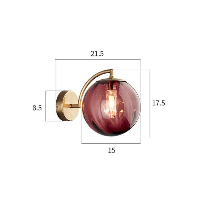 Applique murale LED dorée "Golden Glow"