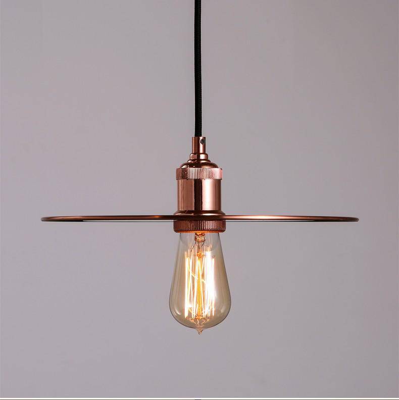 Suspension chromée or rose, design élégant