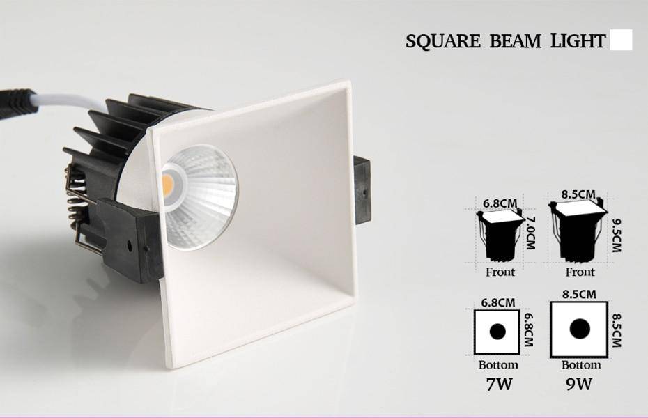 Spot encastré LED multiforme ultra-moderne