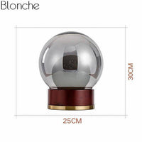 Lampe de table rétro dorée en bois
