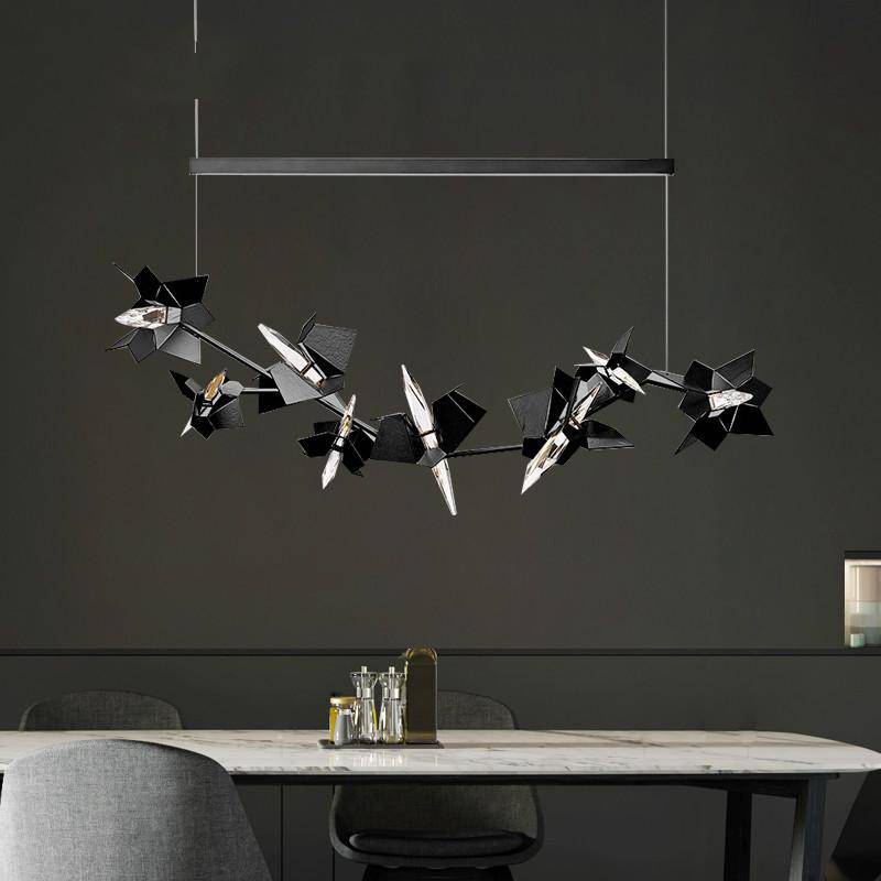 Lustre chromé moderne Flate