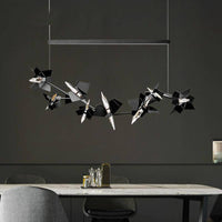 Lustre chromé moderne Flate