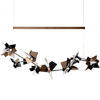 Lustre chromé moderne Flate