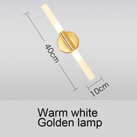 Applique murale LED minimaliste en métal doré