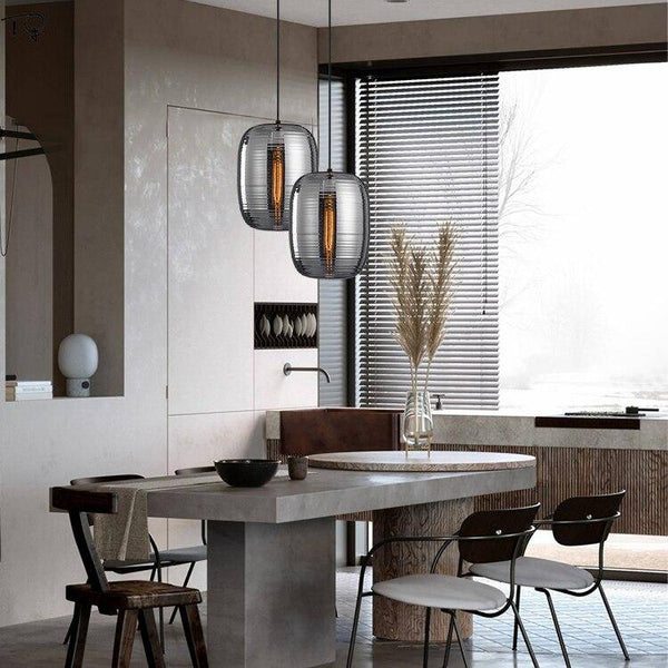 Suspension LED Glass Stripe Loft