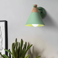 Applique murale en bois LED Macaron