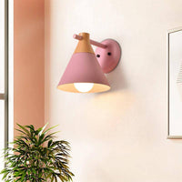 Applique murale en bois LED Macaron