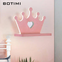 Applique murale LED Cartoon avec étagère pour enfants.