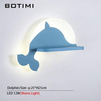 Applique murale LED Cartoon avec étagère pour enfants.