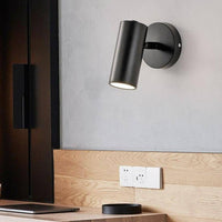Applique murale LED "Cylindre Doré"