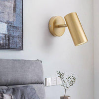 Applique murale LED "Cylindre Doré"
