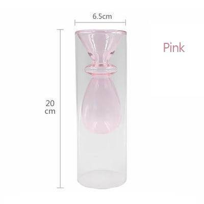 Vase en verre design coloré "Créativité"