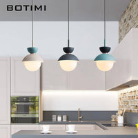 Suspension design LED en verre et métal coloré HangLight