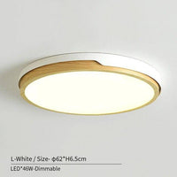 Plafonnier LED Nordic en bois et métal - Choix de coloris