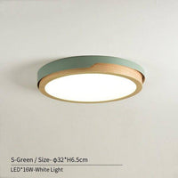 Plafonnier LED Nordic en bois et métal - Choix de coloris