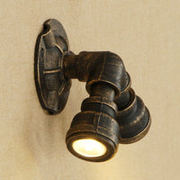 Applique murale rétro LED Tino Metal Pipe Style