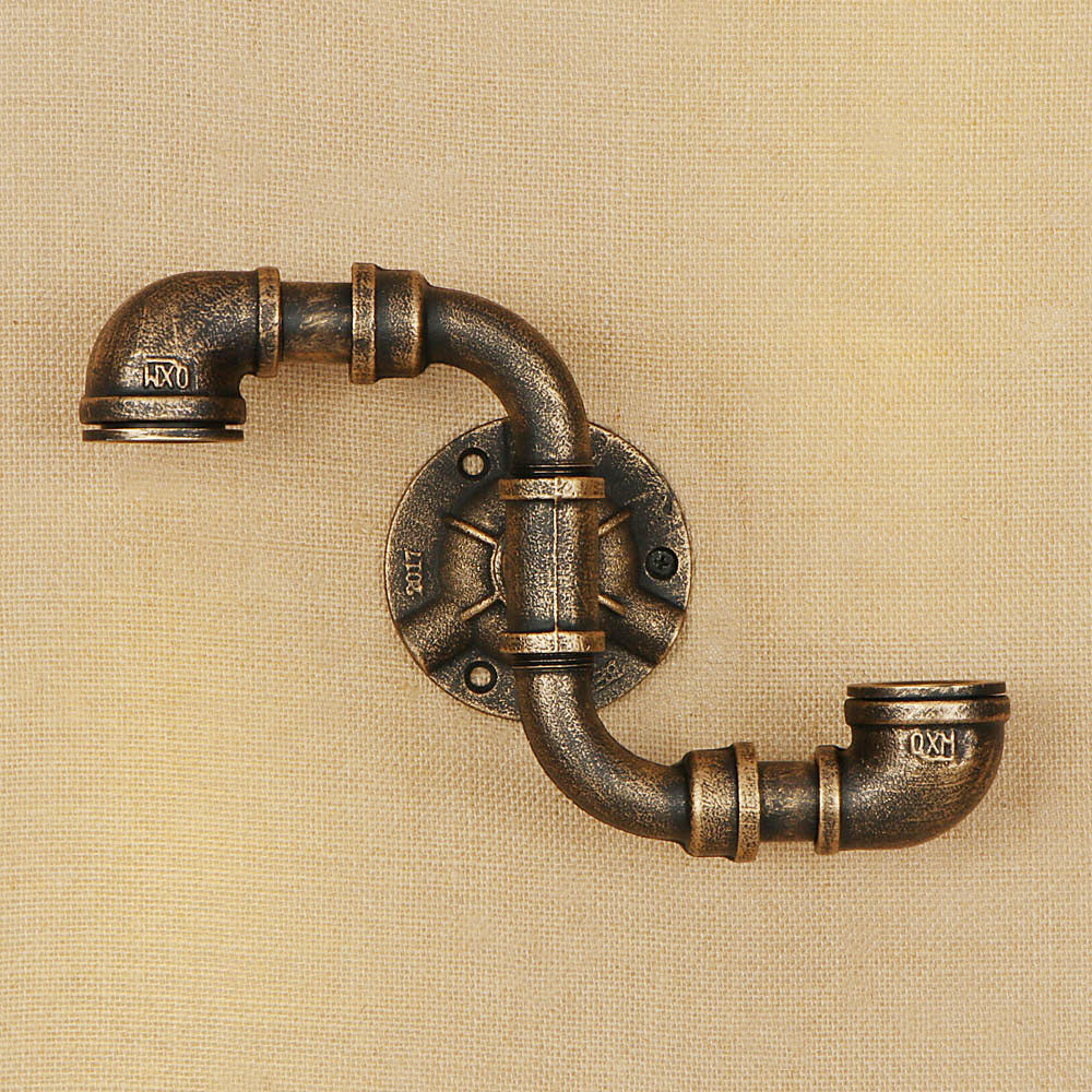 Applique murale rétro LED Tino Metal Pipe Style