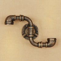 Applique murale rétro LED Tino Metal Pipe Style