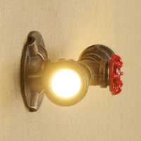 Applique murale rétro LED Tino Metal Pipe Style