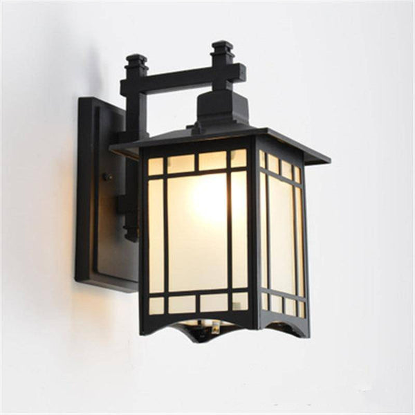 Applique murale rétro style cage en métal LED