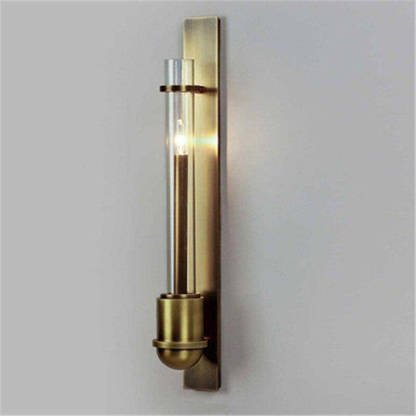 Applique murale LED rétro dorée