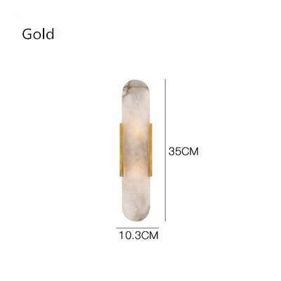 Applique murale en marbre arrondi style Shining LED